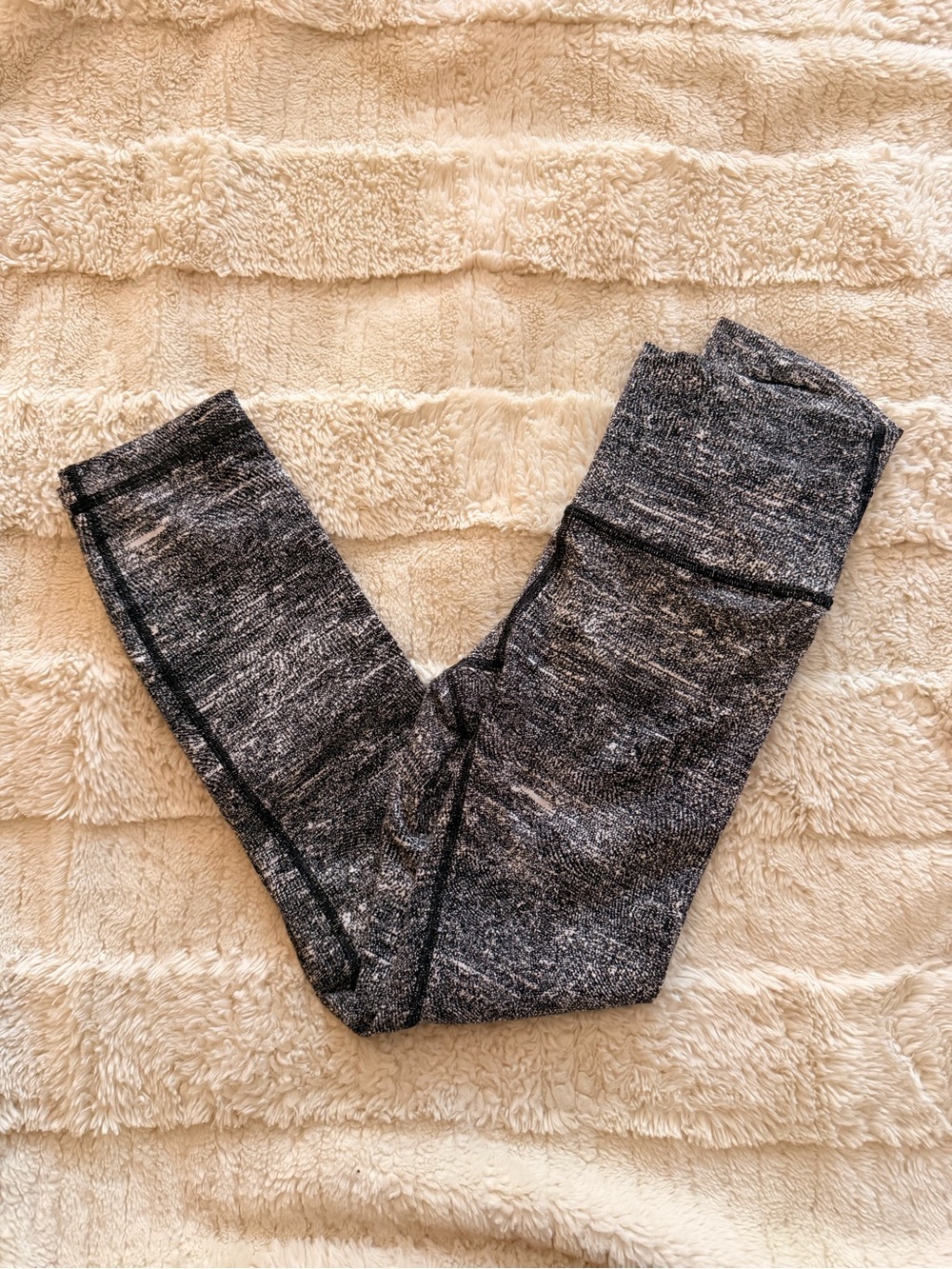 lululemon athletica Heathered Black & White Leggings